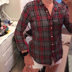 JCrew light flannel button down